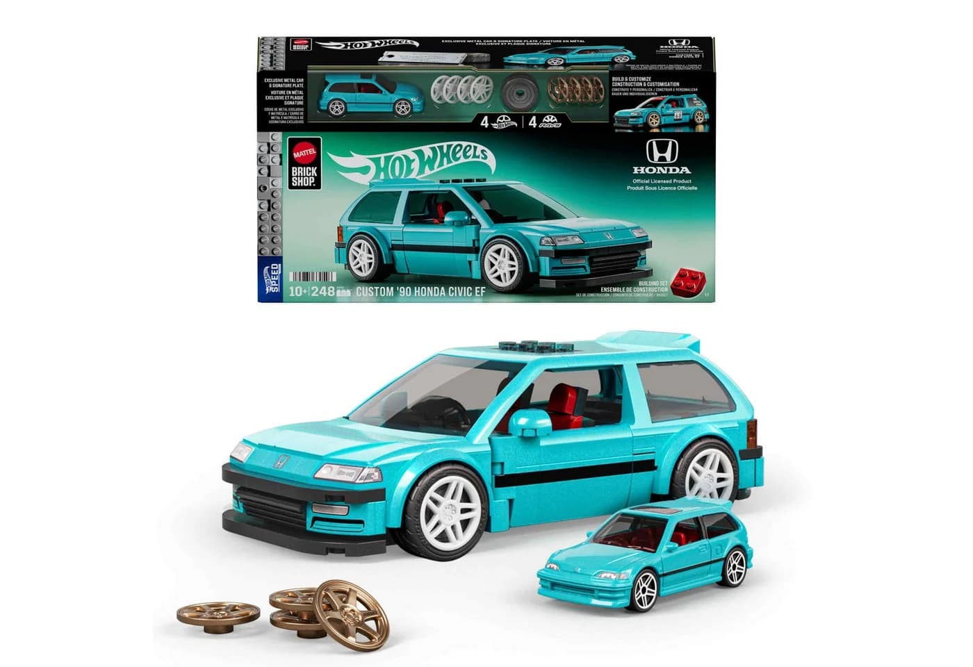 Mattel Modellbausatz Hot Wheels Speed Honda 2, Maßstab 1:32 - Bild 4