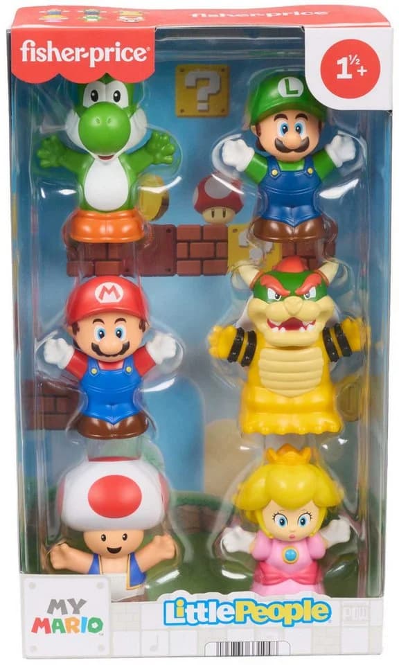 Fisher-Price Little People Super Mario Multipack Set 6 Figuren Bunt - Bild 2