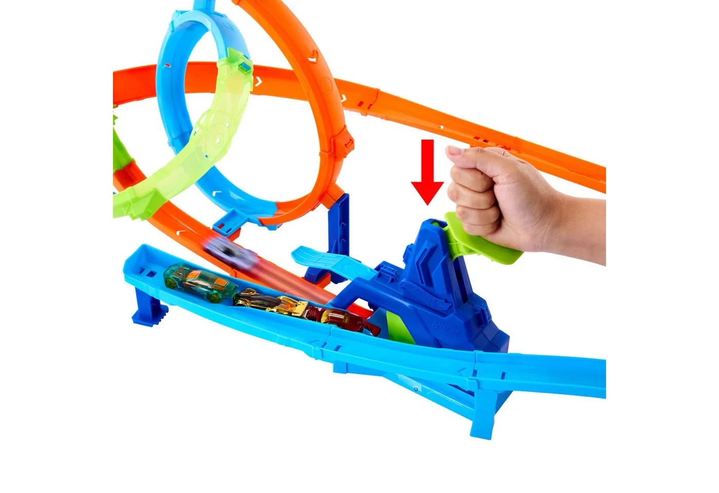 Hot Wheels Stunt Tracks Turbo Looping Set - Bild 3