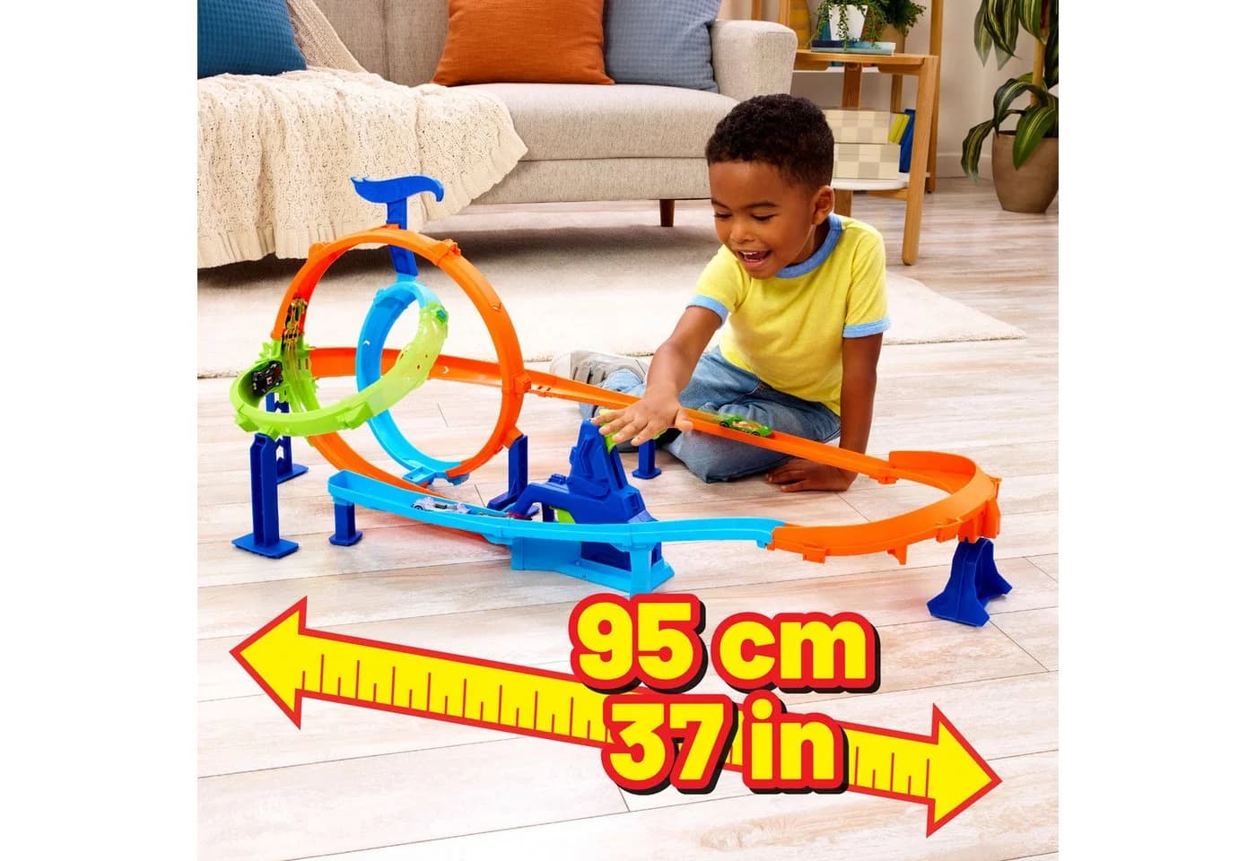 Hot Wheels Stunt Tracks Turbo Looping Set - Bild 5