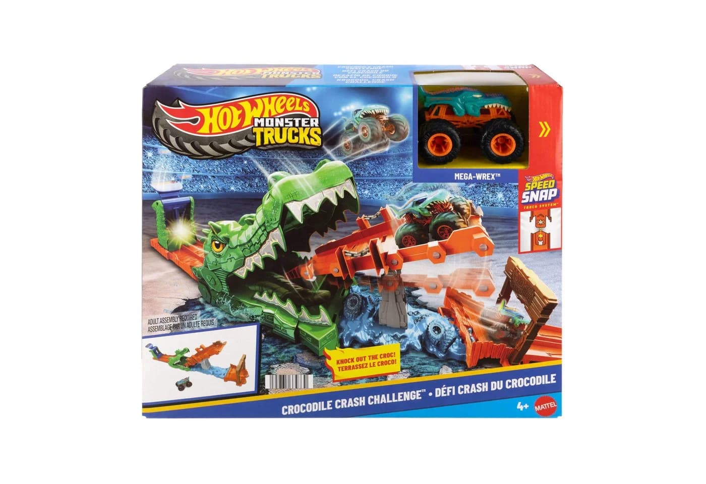 Hot Wheels Autorennbahn Monster Trucks Krokodil Crash Challenge - Bild 4