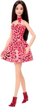 Barbie Fashionista Anziehpuppe mit pinkem Leo Outfit Bild 2