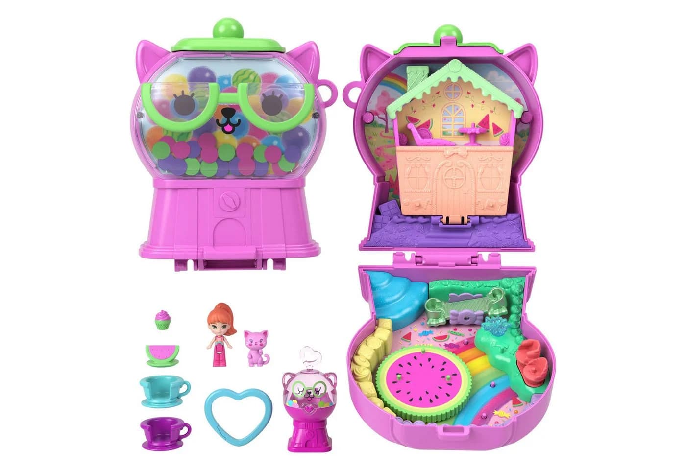 Polly Pocket Spielwelt Wassermelone Kaugummi Schatulle - Bild 2