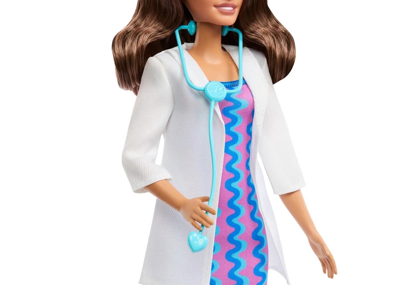 Barbie Anziehpuppe Ärztin mit Stethoskop und Kleidung