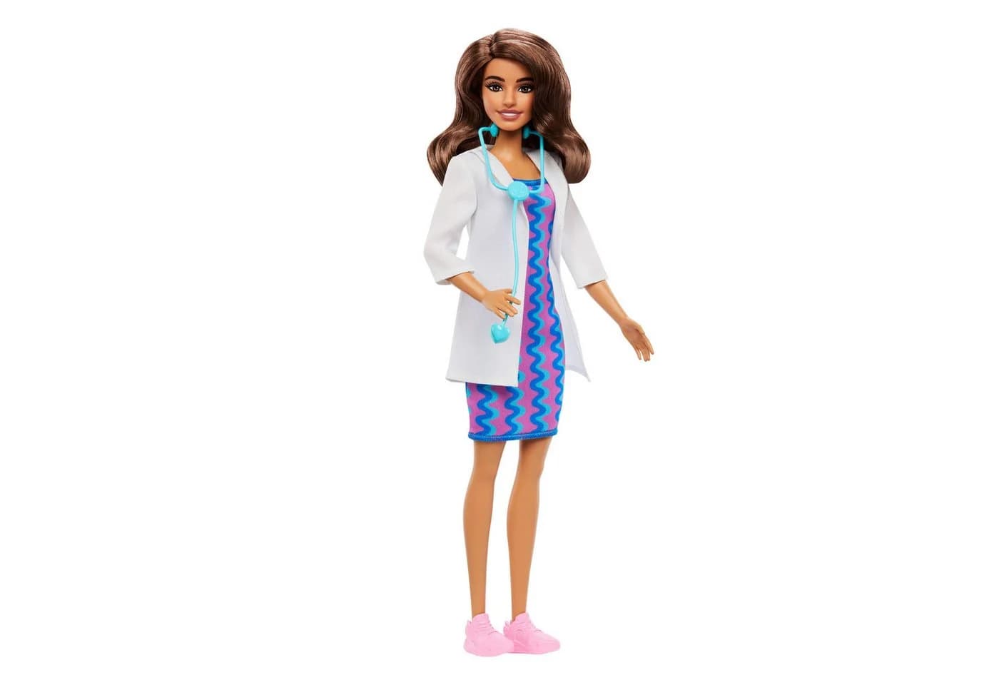 Barbie Anziehpuppe Ärztin mit Stethoskop und Kleidung - Bild 5