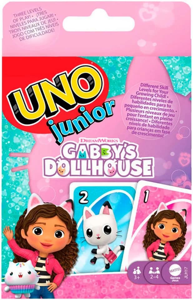 Mattel Games UNO Junior Gabby's Dollhouse Kartenspiel Bunt - Bild 2