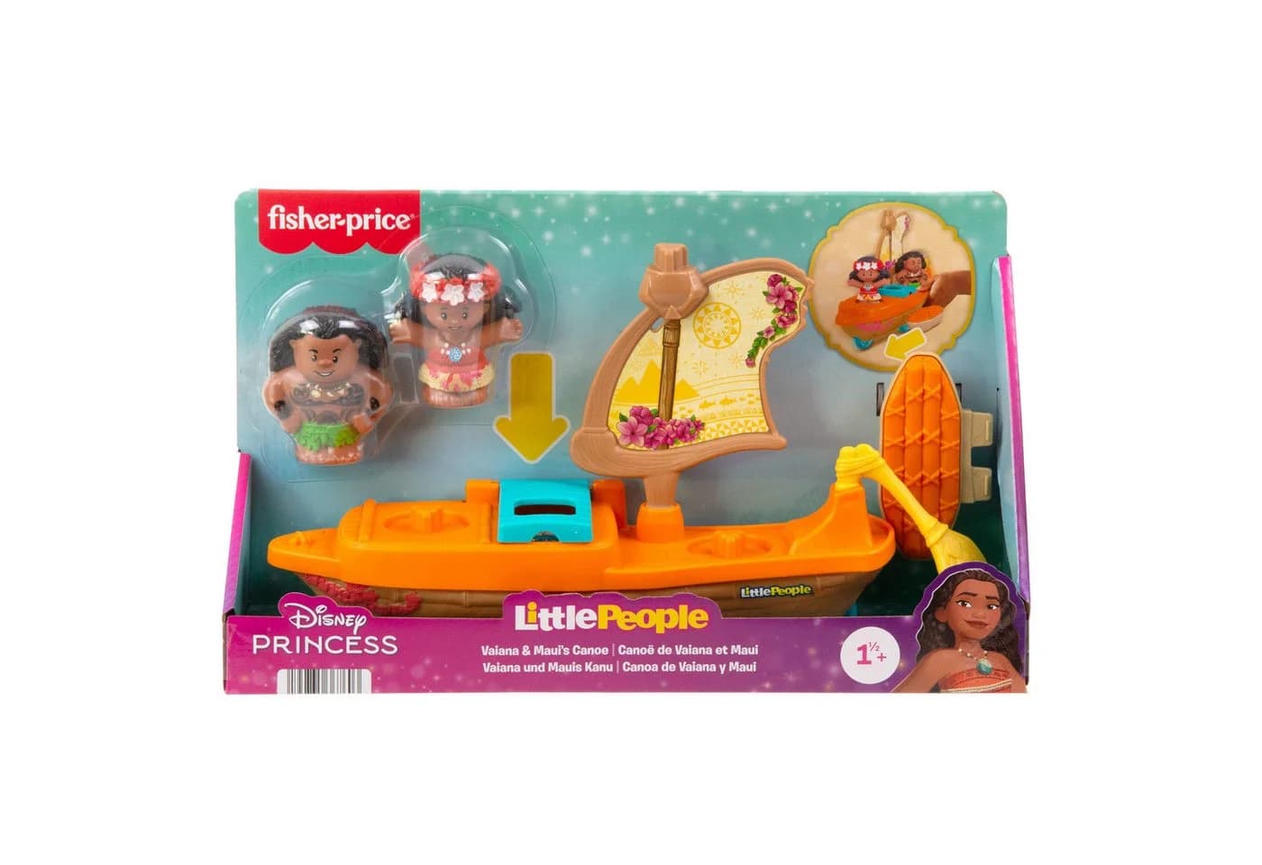 Fisher-Price Little People Vaiana und Mauis Kanu Bunt - Bild 2