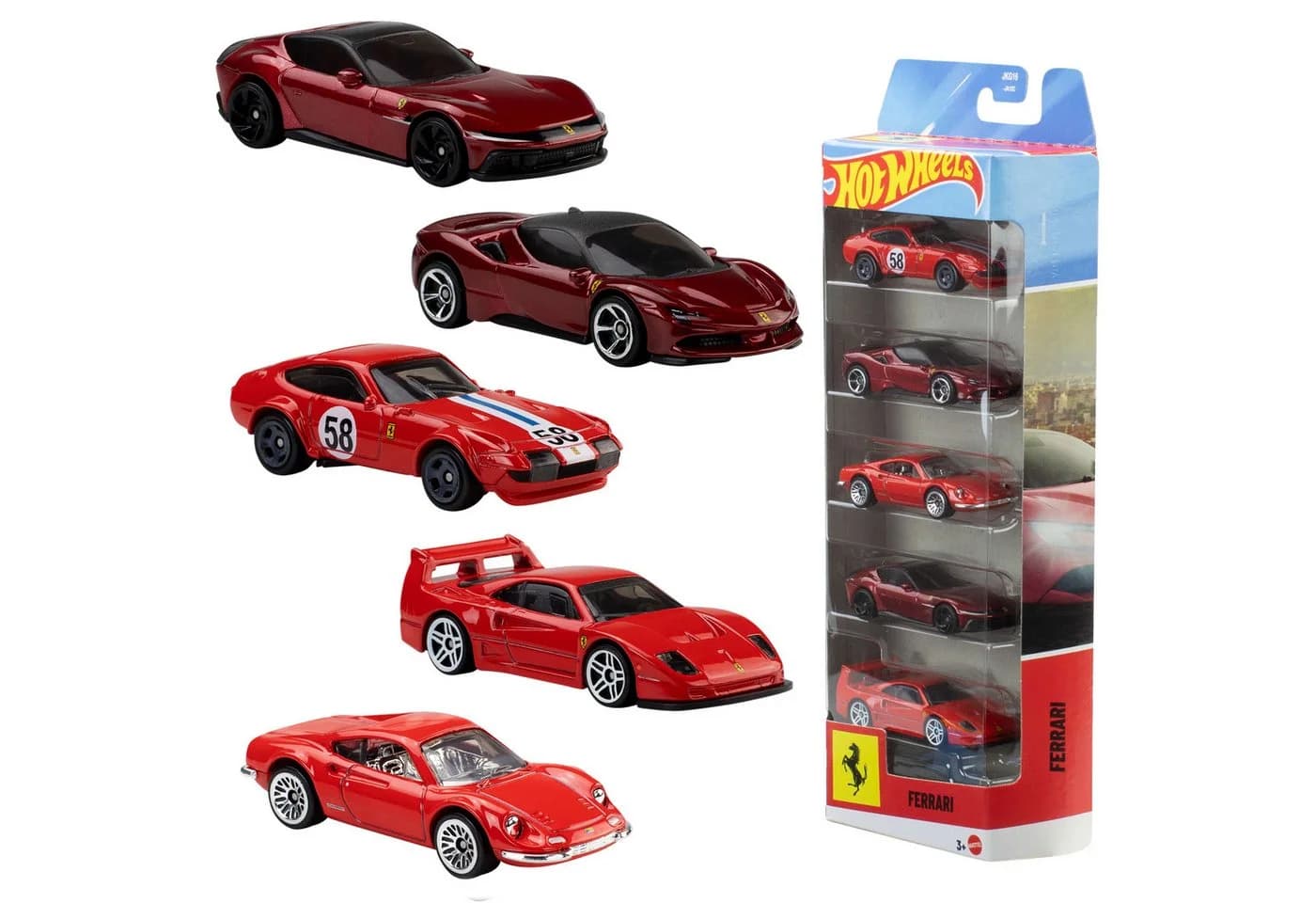 Mattel Hot Wheels 80th Anniversary 5er Pack 1:64 Bunt - Bild 2
