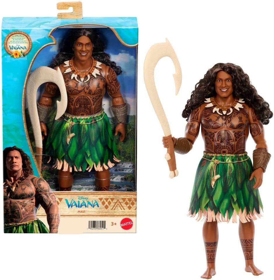 Mattel Disney Vaiana Maui-Puppe mit abnehmbarer Kleidung & Zubehör - Bild 2