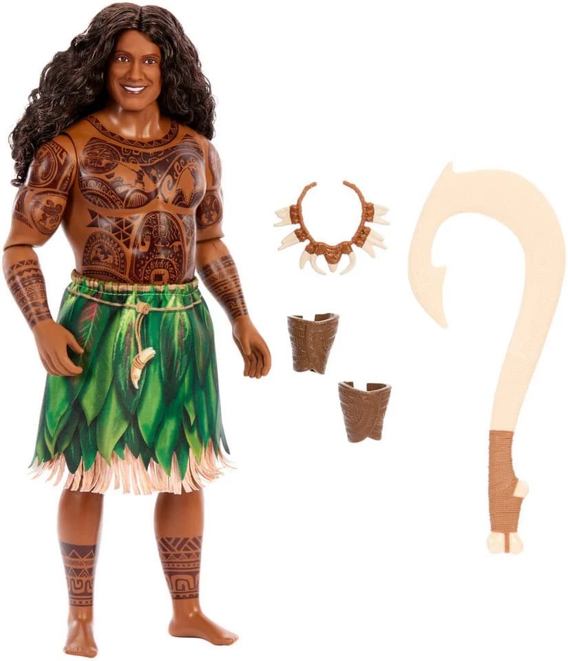 Mattel Disney Vaiana Maui-Puppe mit abnehmbarer Kleidung & Zubehör - Bild 5