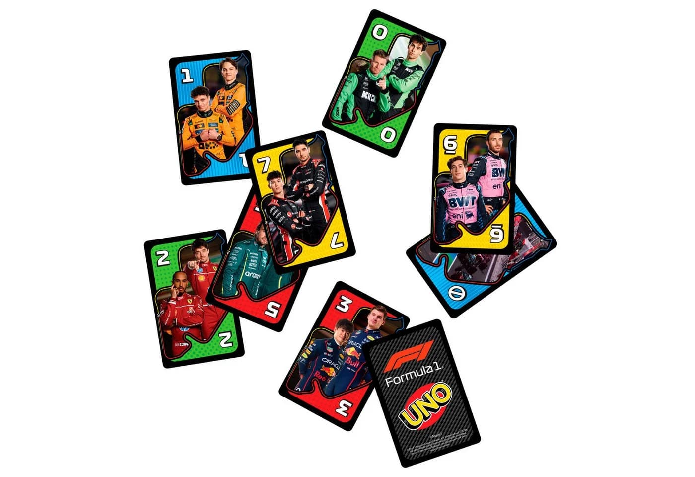 Mattel Games UNO Formel 1 Kartenspiel