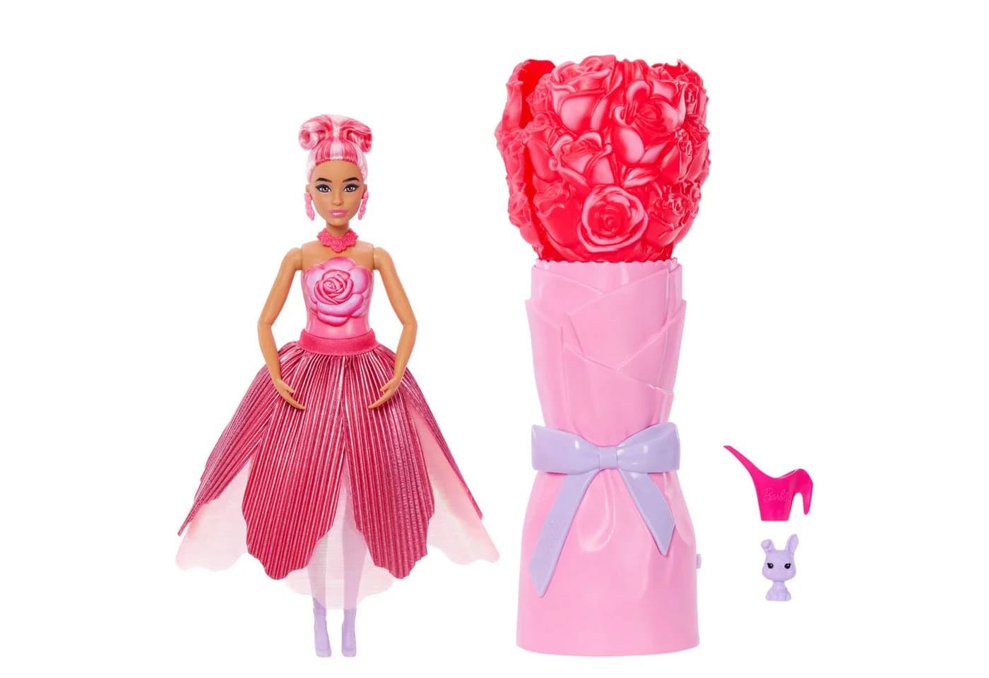 Barbie Anziehpuppe Flower Surprise Rote Rose mit Duft - Bild 2