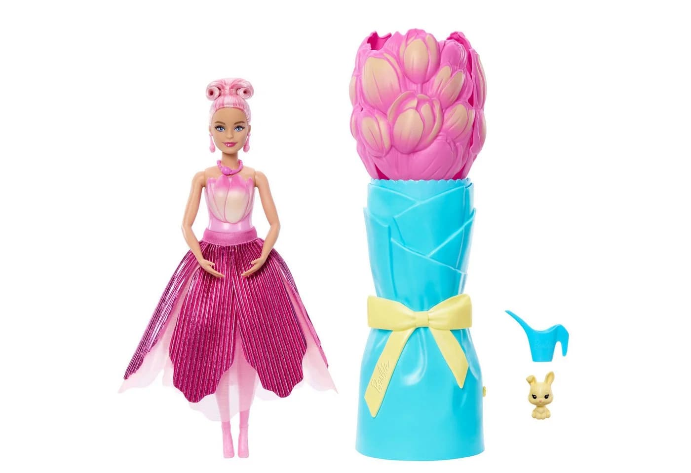 Barbie Anziehpuppe Flower Surprise Puppe - pinke Tulpe mit Duft - Bild 2