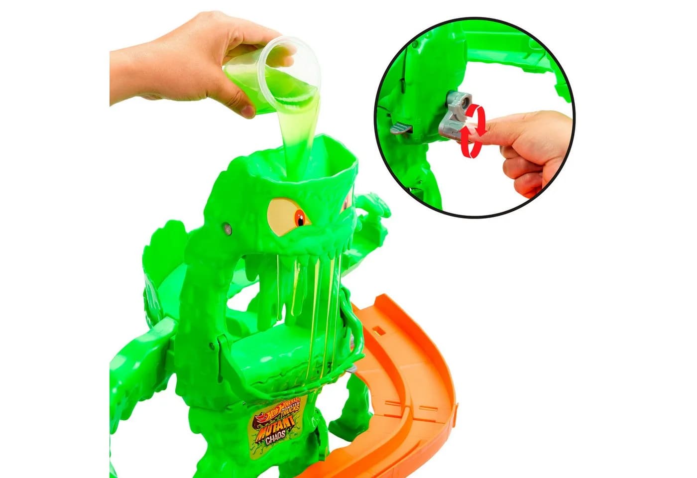 Hot Wheels Monster Trucks Mutant Monster Duell Spielset mit Schleim - Bild 4
