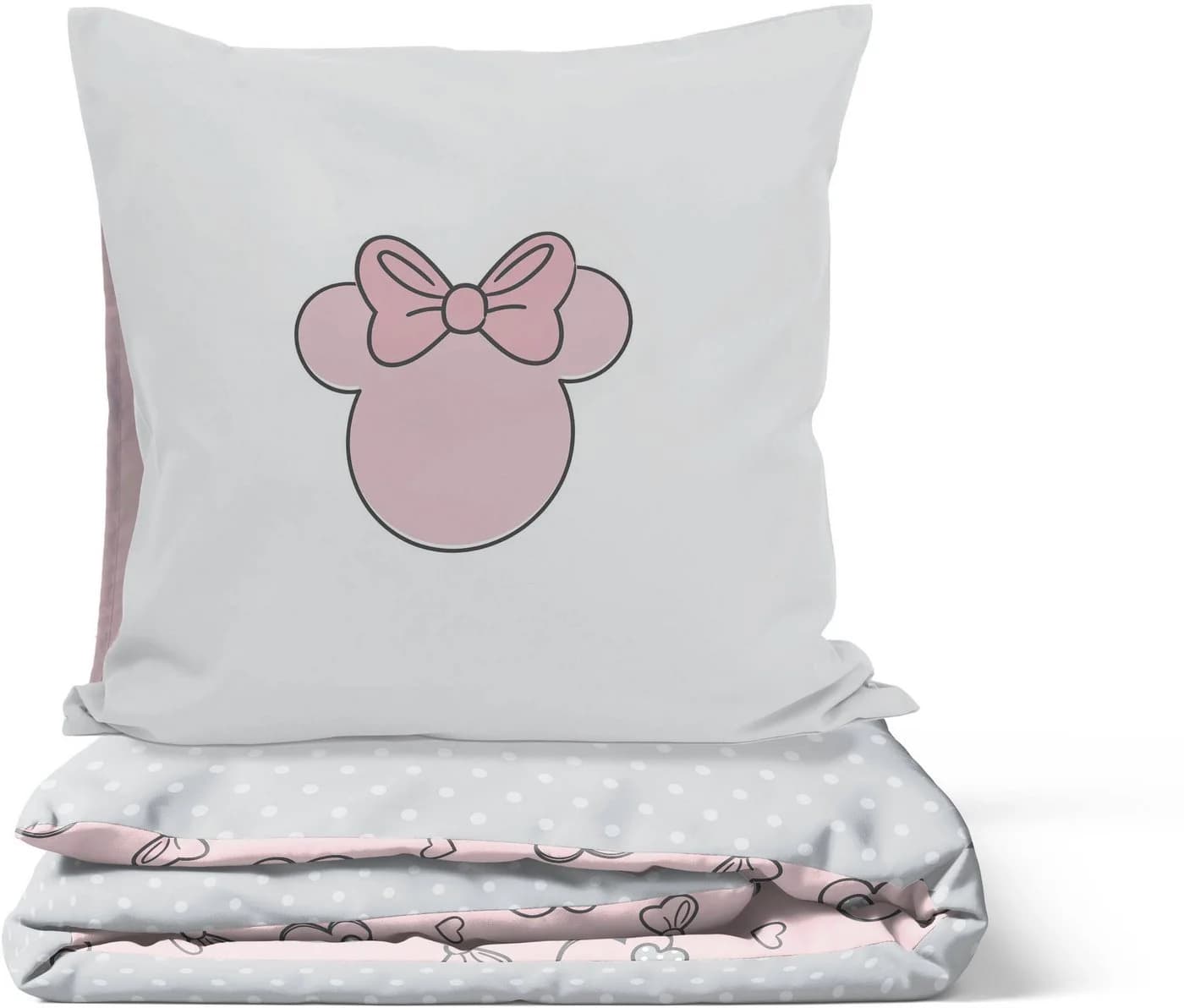 Disney Minnie Mouse Bettwäsche Bettbezug-Set 135x200 cm + Kissenbezug 80x80 cm