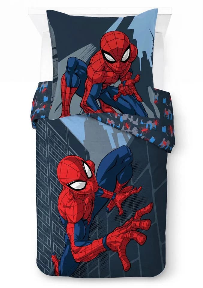 Kinderbettwäsche Marvel Spiderman Blau - Bild 2