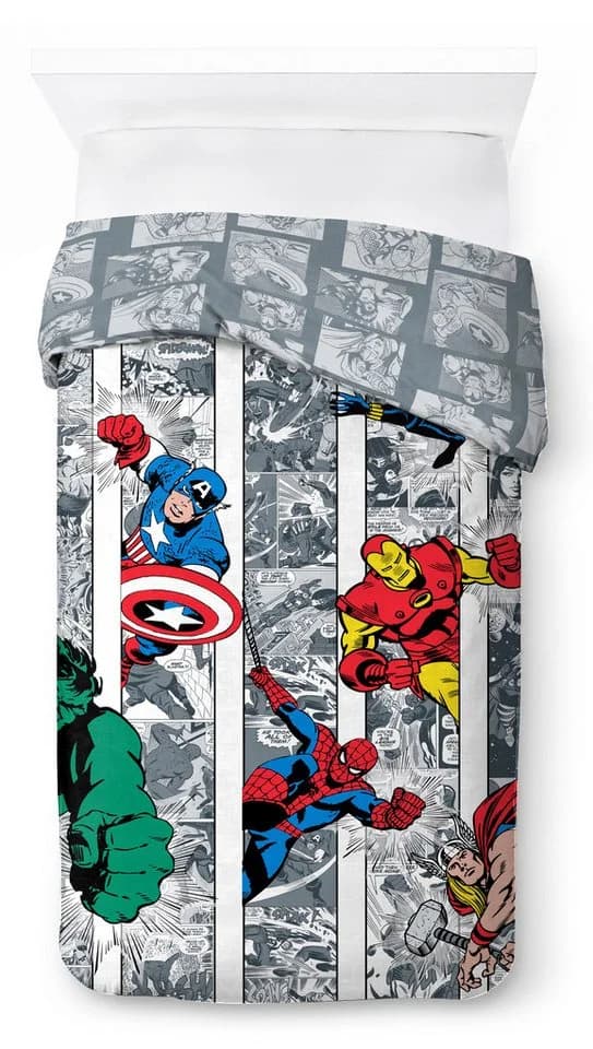 MARVEL Kinderbettwäsche Marvel Comics Bettbezug-Set 135x200 cm + Kissenbezug 80x80 cm - Bild 5