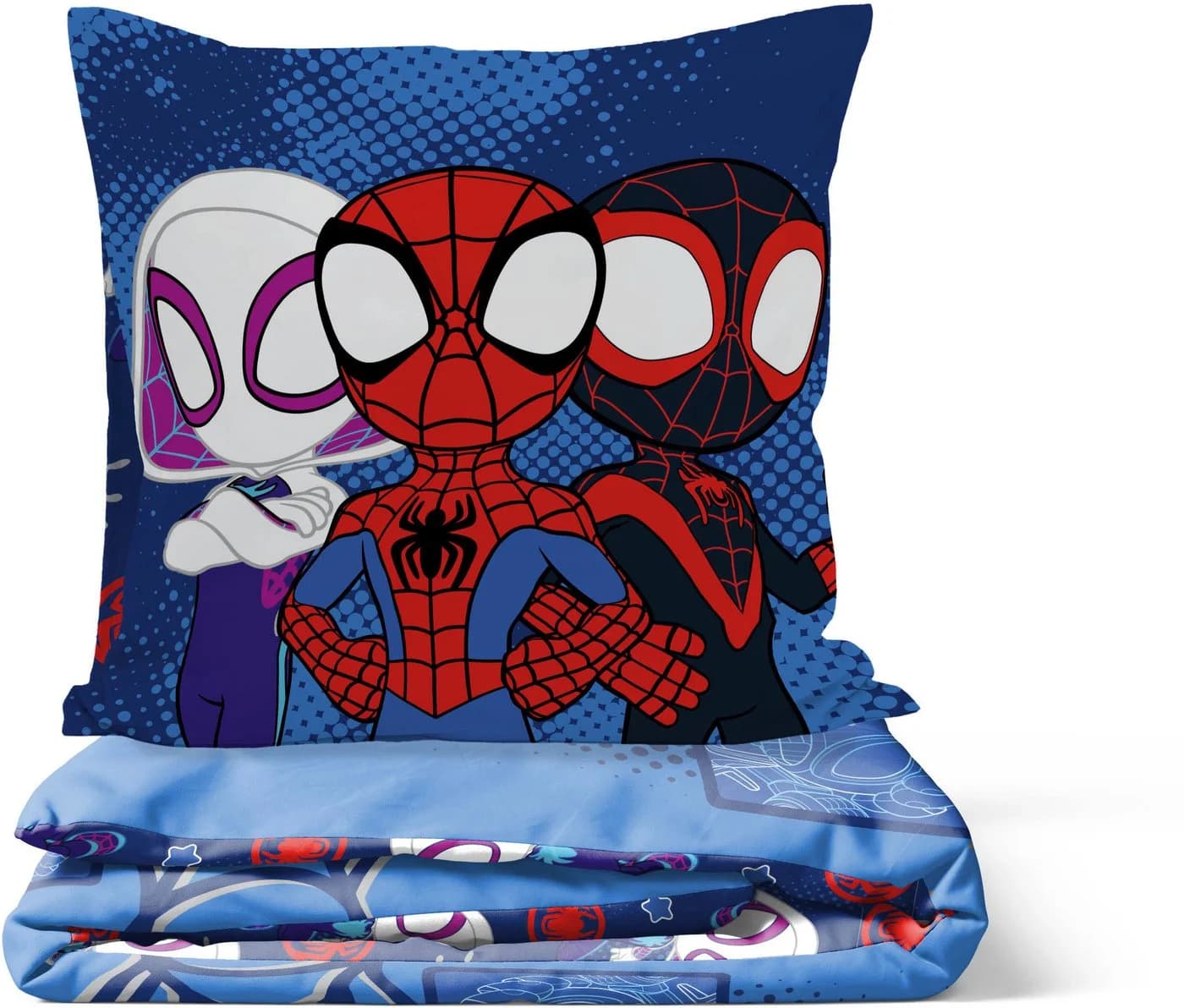 MARVEL Kinderbettwäsche Marvel Spidey Bettbezug-Set 135x200 cm + Kissenbezug 80x80 cm Blau - Bild 3