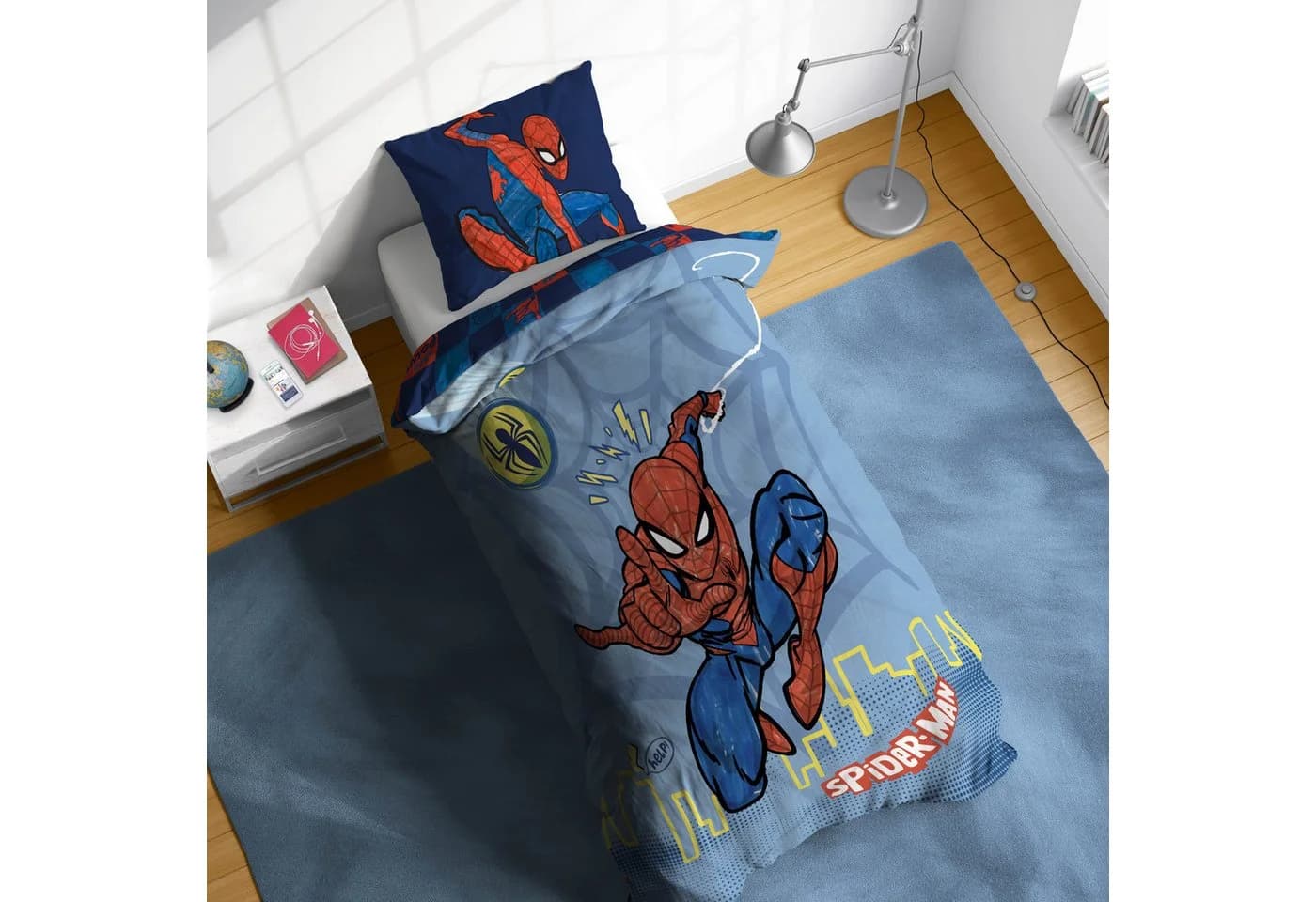 Kinderbettwäsche Marvel Spider-Man Blau