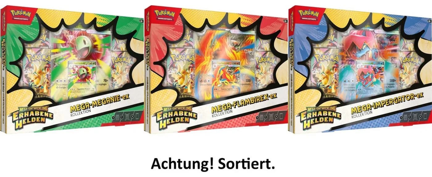 Pokémon Mega-Entwicklung EX Sammelkarten-Set (1 von 3 Designs)