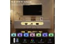 AMERLIFE Hängendes TV Board 160 cm Hochglanz Weiß mit RGB-LED Bild 4