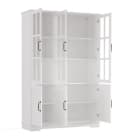 AMERLIFE Vitrine Weiß mit LED Beleuchtung 6 Türen Bild 3