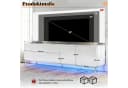 AMERLIFE TV-Schrank Hochglanz Weiß mit RGB LED Bild 1