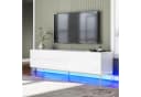 AMERLIFE TV-Schrank Hochglanz Weiß mit RGB LED Bild 2