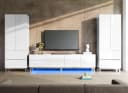 AMERLIFE TV-Schrank Hochglanz Weiß mit RGB LED Bild 3