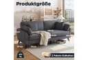 AMERLIFE Big-Sofa 2-Sitzer Cord Sofa Grau Modern Bild 1