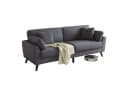 AMERLIFE Big-Sofa 2-Sitzer Cord Sofa Grau Modern Bild 2