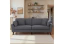 AMERLIFE Big-Sofa 2-Sitzer Cord Sofa Grau Modern Bild 3