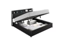 AMERLIFE Doppelbett mit Stauraum und USB-Steckdosen Schwarz Bild 2