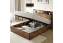 AMERLIFE Doppelbett mit Stauraum und USB-Anschlüssen Industrial Design Bild 3