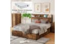 AMERLIFE Doppelbett mit Stauraum und USB-Anschlüssen Industrial Design Bild 5