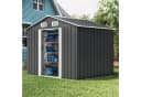 AMERLIFE Gerätehaus Metall Schwarz mit Schiebetür Bild 4