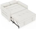 AMERLIFE Schlafsofa 3-in-1 mit Leinenbezug Beige Bild 1