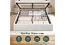 AMERLIFE Polsterbett 160x200 mit Stauraum, USB & Lampen Bild 5