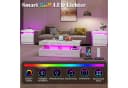 AMERLIFE Couchtisch Hochglanz Weiß mit RGB-LED Bild 5