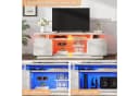 AMERLIFE TV-Lowboard Hochglanz Grau/Weiß mit RGB-LED Bild 5