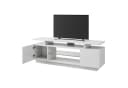 AMERLIFE TV-Lowboard Hochglanz mit RGB-LED Beleuchtung Grau/Weiß Bild 3