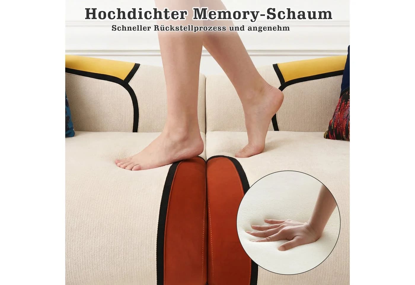 Vipbear 2-Sitzer Modulares Sofa Memory-Schaum Bunt - Bild 5