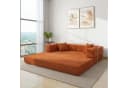 Vipbear Schlafsofa 5-in-1 Cord Grün/Orange/Grau/Beige Bild 1