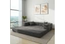 Vipbear Schlafsofa 5-in-1 Cord Grau/Grün/Orange/Beige Bild 1