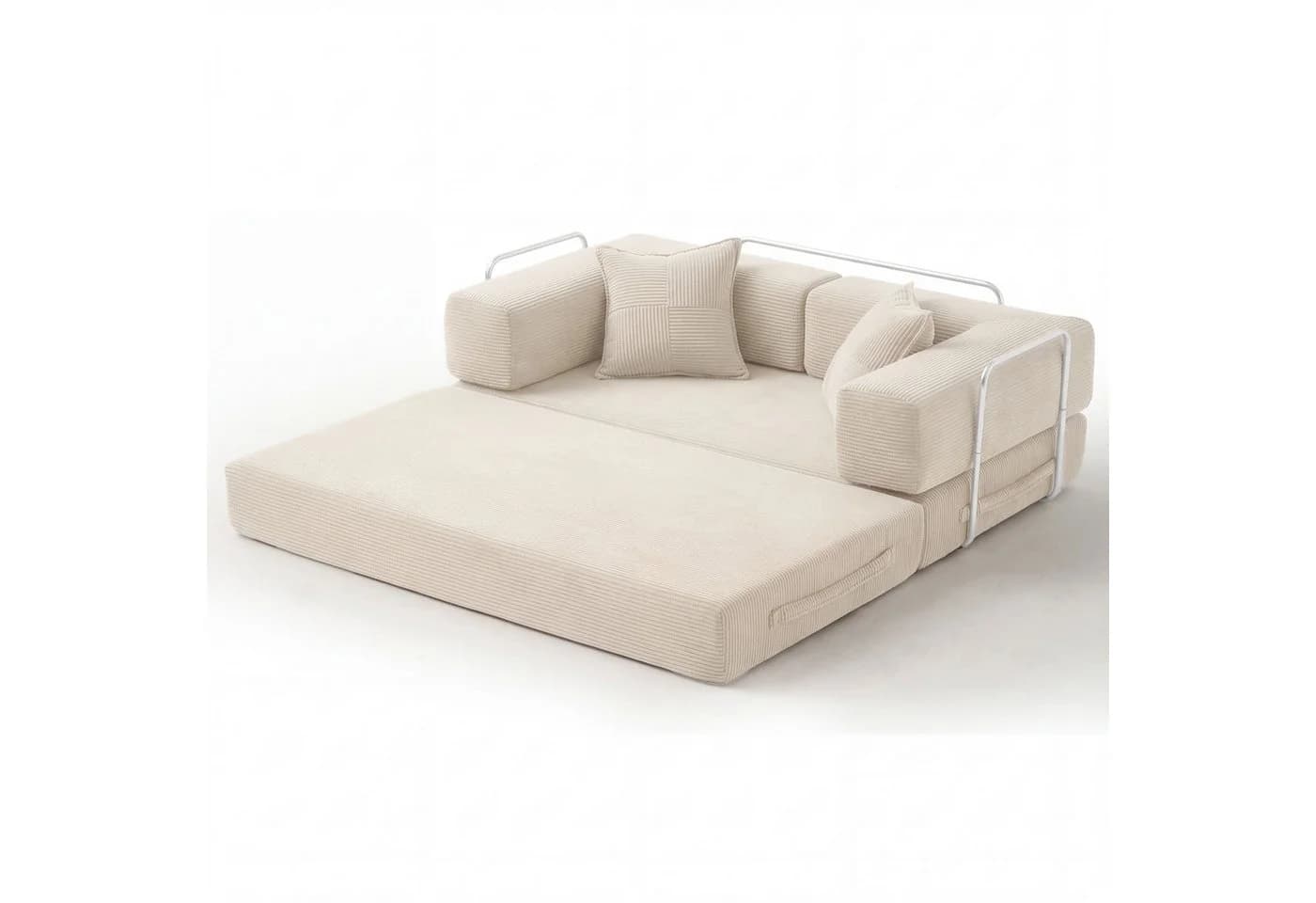 Vipbear 5-in-1 Wandelsofa Beige Cord Modul - Bild 3