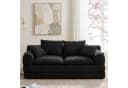 Vipbear Modulares 2-Sitzer Sofa Schwarz Cordstoff Memory-Schaum Bild 2
