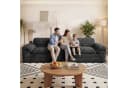 Vesgantti Big-Sofa 3-Sitzer Cord Couch Schwarz Boneless Bild 1