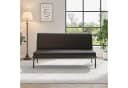 OUNUO Sofa 2 Sitzer Schwarz Metallrahmen Bild 1
