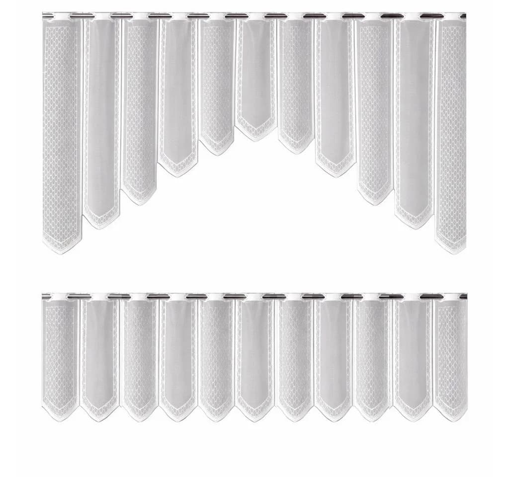 Clever-Kauf-24 Scheibengardine Bistrogardine 2 Teilig Transparent Weiß - Bild 2