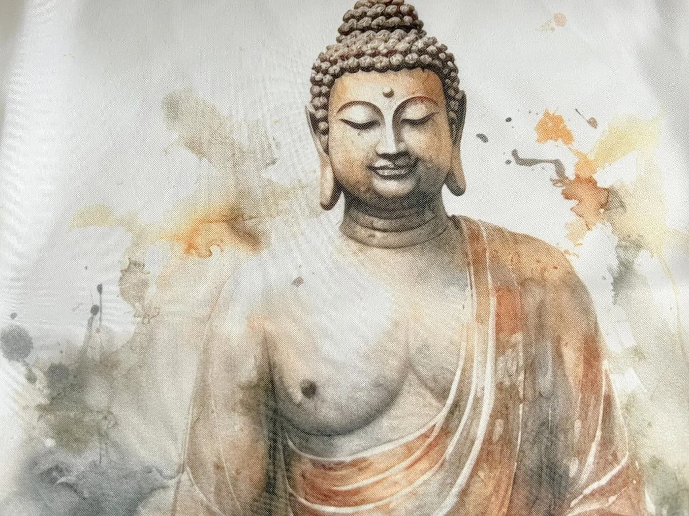 Clever-Kauf-24 Scheibengardine Buddha Natur Stangendurchzug